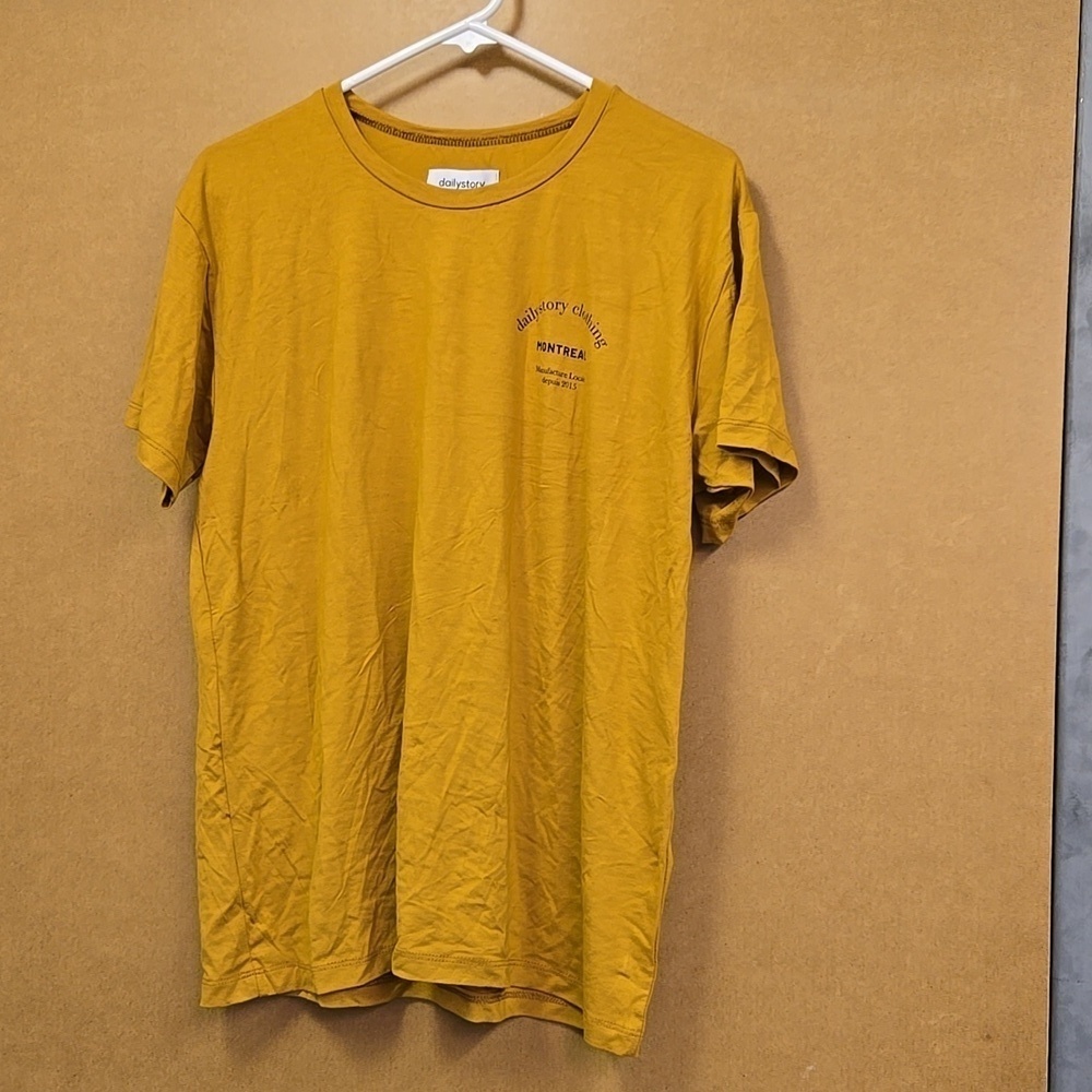 Dailystory Size S Mustard Yellow Classic T-Shirt